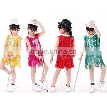 2016 new children's day jazz dance performance kindergarten hip-hop dance suit sequined costumes child