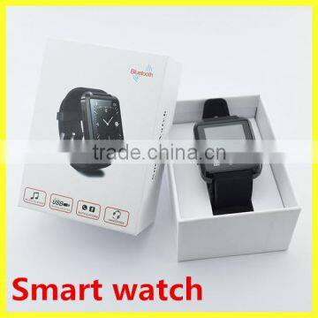 2016 factory Low pirce free sample smart watch U8 for Android and IOS system smart watch U8