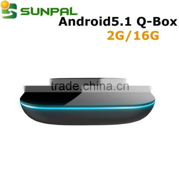 android tv box qbox 5.1 OS Amlogic s905 2GB 8GB customized Firmware Top Selling tv android box Q-BOX                        
                                                Quality Choice