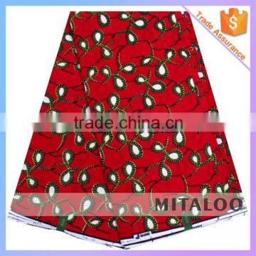 Mitaloo Nice Printed African Real Wax Fabrics For Sale Cotton Fabric MH3072