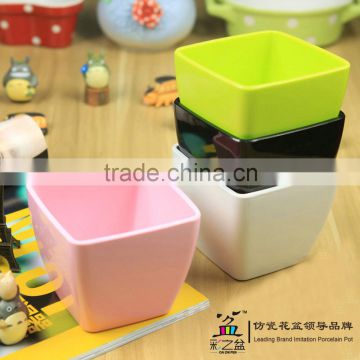 Square Melamine flower pot MX1201