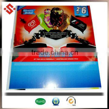 pp corrugated color printing advertising sign
