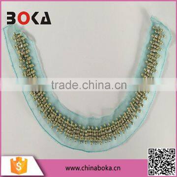 BOKA GOLDEN METAL BEADS FOR NECKTRIM FACTORY DIRECT SELL NECK COLLAR