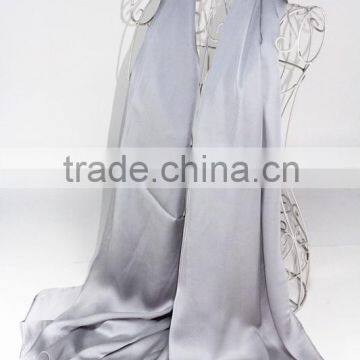 Korea Fashion Solid Color Plain Silk Satin Scarf photo-6