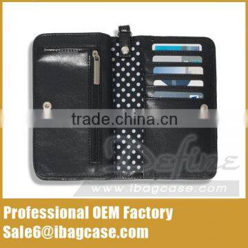 Premium Custom Brand Fashion Black Wristlet Wallet photo-4