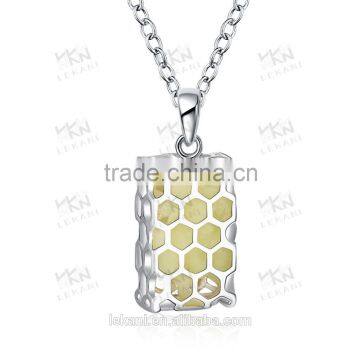 square shaped locket hollow necklace with Luminous glow in the dark