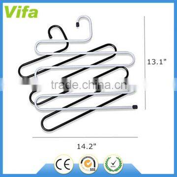 Multi-Purpose Metal Magic Pants Hanger Closet Hangers Space Saver Storage Rack for Hanging Jeans Scarf Tie photo-6