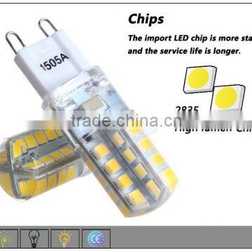 factory sale 2.4 w led smd lights G9 silica gel ce rohs