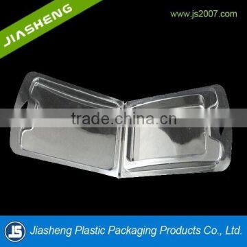 China manufactures clear PVC clamshell plastic packing box