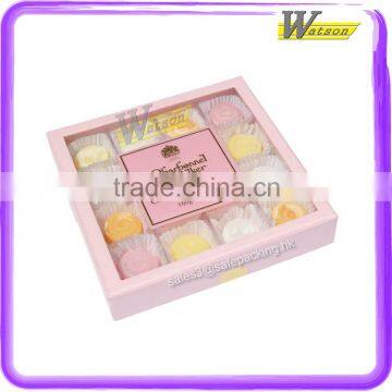 Rectangular shape chocolate box with clear window