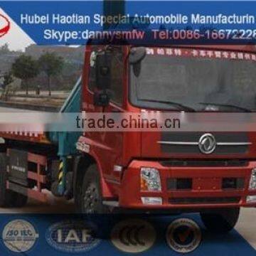 Flat Bed Road Cleaner With Crane Truck Emergency Rescue Truck Wrecker for Sale