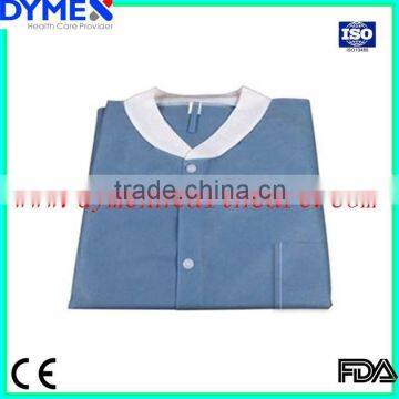 Disposable Colorful Lab Coats With Knitted Cuff and Knitted Collar photo-3