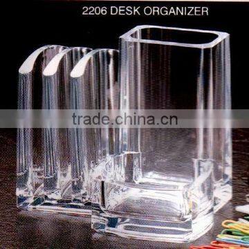 100% imported pure acrylic desk organizer