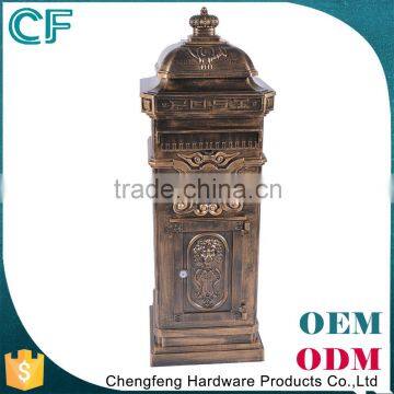 The Most Popular Style In Europe Traditional Desigh Crown Decorative External Post Box From China photo-3