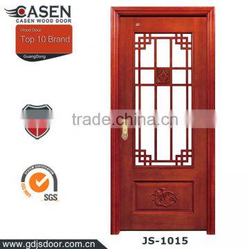 Most Popular china classic design single swing door with glass for interior