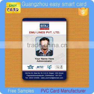 Inkjet printable employee id card design