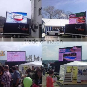 truck mobile led display/P10 fullcolor moving truck led display/moving car display