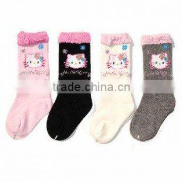 Children'S cartoo socks with lace