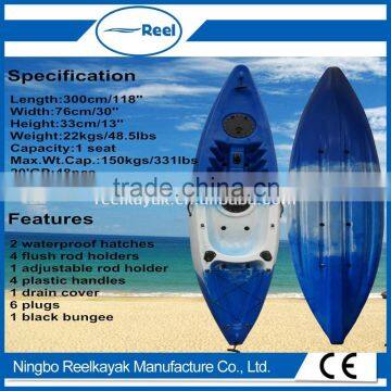 made in China Top grade Cheapest professional one seat sit on top fishing kayak