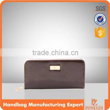 4648 fashion lady wallet low price patent PU leather purse