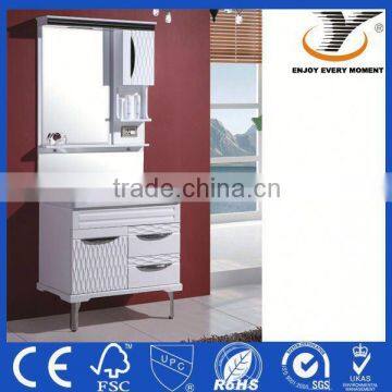 High Glossy PVC floor mounted bathroom furniture