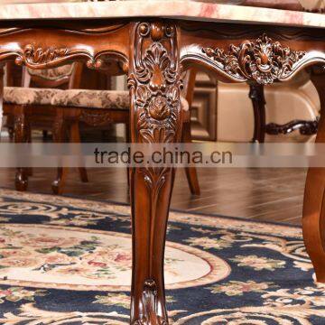 Commercial Furniture Artificial Marble Top Rectangle Pedestal Dining Table photo-5