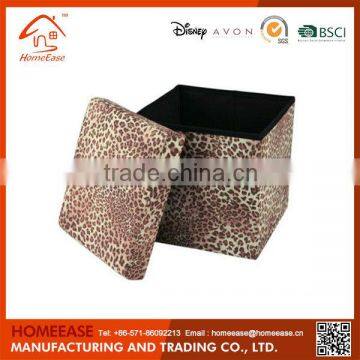 Wholesale collapsible made in china novelty leopard storage box