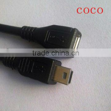 mini USBM TO micro USBF OTG cable in high quaity