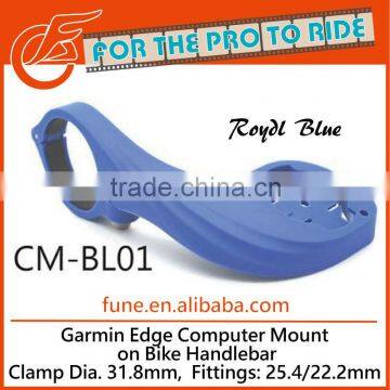 Royal Blue Bicycle Handlebar Garmin Mount
