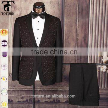 New Products 2016 European Style Direct Manufacturer Oem Factory Formal Wear Slim Fit Sky Blue Polyester Fabric Business Suits Quality Choice photo-2