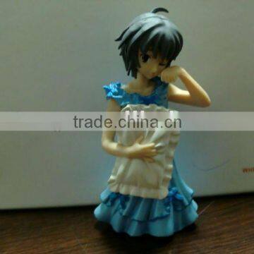 Plastic japanese girl figure toys,anime figure decoration