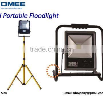 Portable LED Floodlight/ worklight with tripod-30w, 50W, BridgeLux, IP65, AC85~265V for outdoor