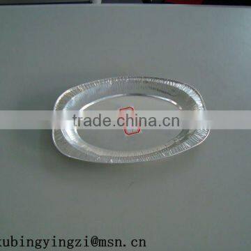 disposable pollution-free aluminum oval plate container