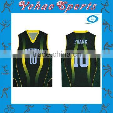 Cheap team colorful youth best basketball jersey design