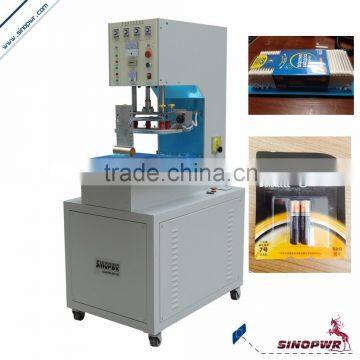 Two positions turnable plate hf book cover welding machine