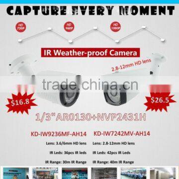 Kendom Manufacturer China Cctv Surveillance System Capture Cost Effictive ir Ahd Dome Camera With 36pcs ir Leds