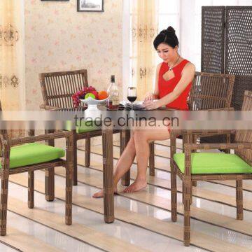 hot sale rattan furniture pictures of dining table chair