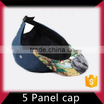 Small moq customized design 5 panel hat with embroidery patch