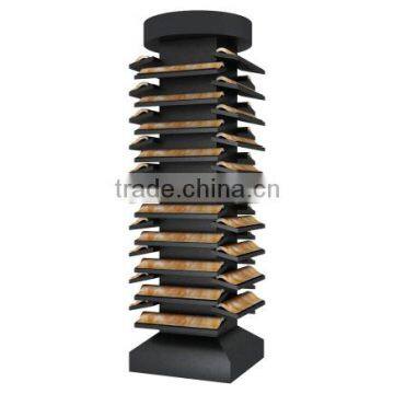 custom metal stone granite floor display rack with best competitive price