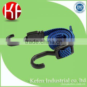 adjustable flat bungee cord with strong hook