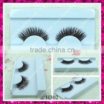 Hot sale fashion style strip human hair false eyelashes