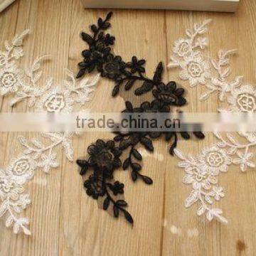 Charming Crochet Flower Embroidery Lace Neckline Patches,Lace Collar Applique For Wedding Dress                        
                                                Quality Choice