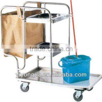 stainless steel service cart with wheels