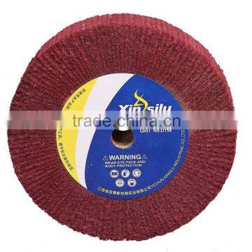 Interleaf abrasive non woven flap brush wheel