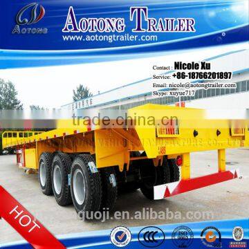 2/3 Axles 40-60 Tons Flatbed Semi Trailer / Flatbed Trailer for Sale photo-2