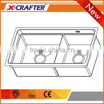 Factory Direct Sales Double Bowl Undermount Kitchen Functional Sink photo-3