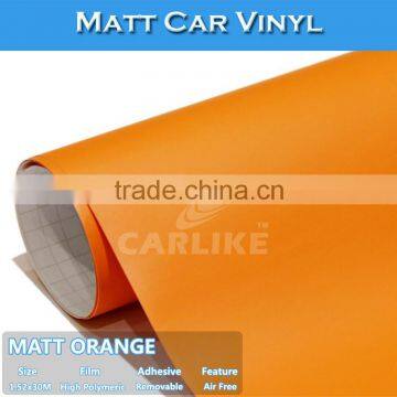 1.52x30M C9002 Orange Hot Sale Low Price Car Wrap Vinyl Matte Film