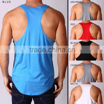 Plain Stringer Singlet For Men/Fashion Tank Top/Gym Singlets For Men