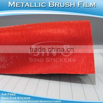 SINO CAR STICKER 0.16MM Car Wrap Metallic Film Brushed Aluminum Foil