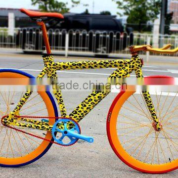 water paint road bike fixed gear bicycle fixie flipflop hub deep V rim